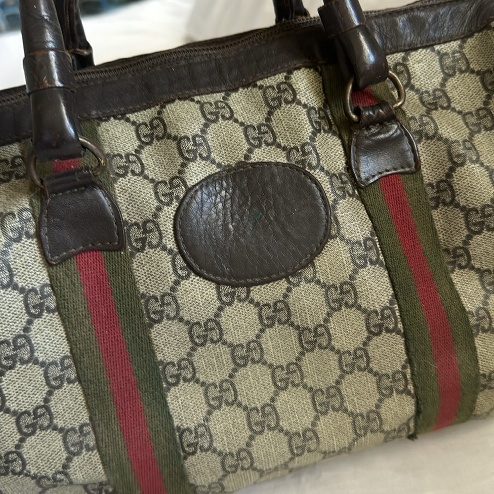Vintage 80’s GUCCI GG Supreme Boston Bag Vintage
